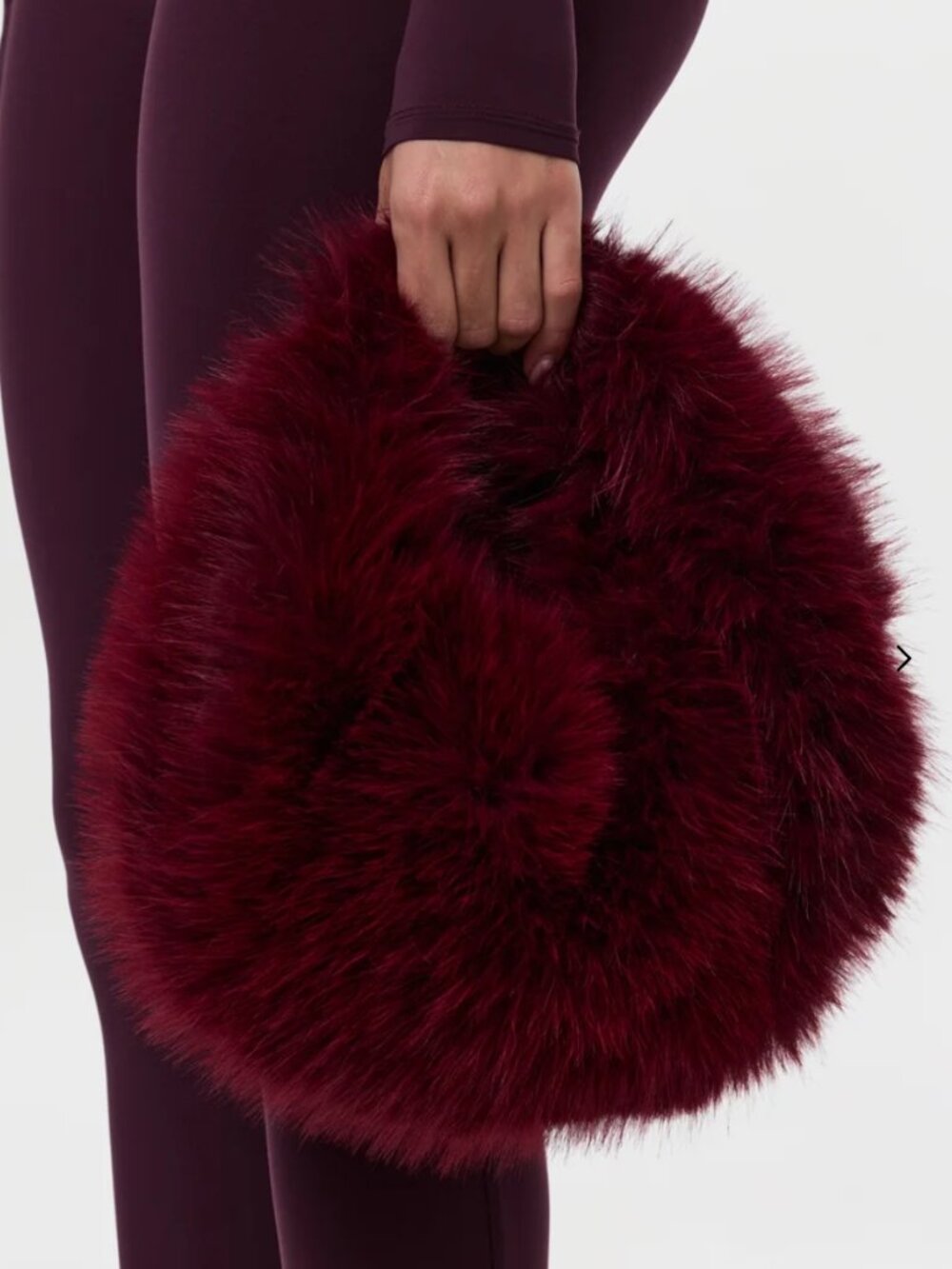 Naked Wardrobe Faux Fur Hobo "LIKE NEW"